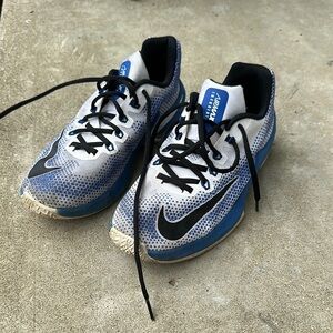 Nike air max infuriate blue tennis shoes boys size 5.5